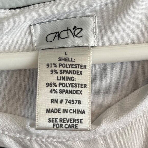 Cache Sleeveless Lined Jersey Knit Pencil Sheath‎ Dress Colorblock Stripe Sleeve - Picture 4 of 10